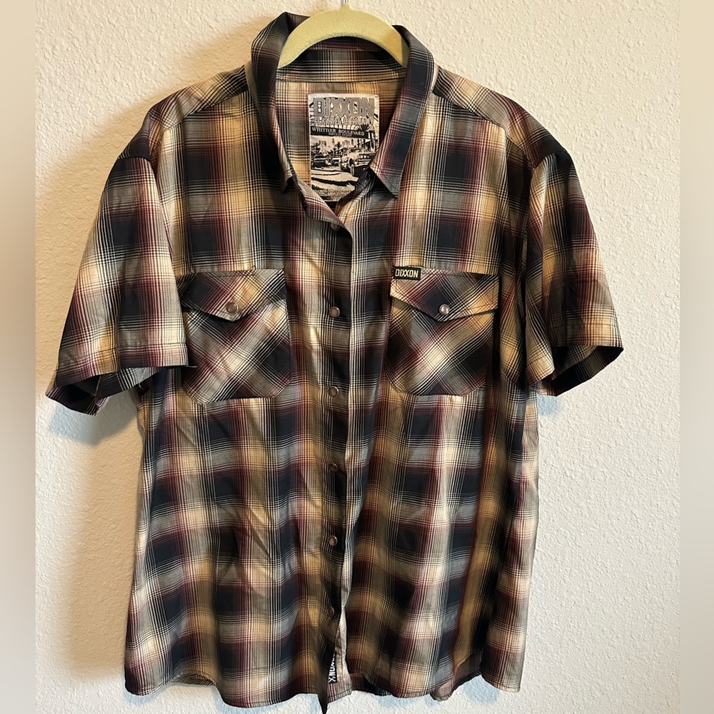 Dixxon Whittier Boulevard - Bamboo Pearl Snap short sleeve